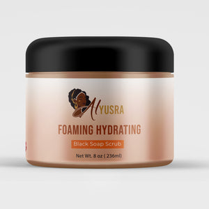 Foaming Hydrating Black Soap Scrub Brightening