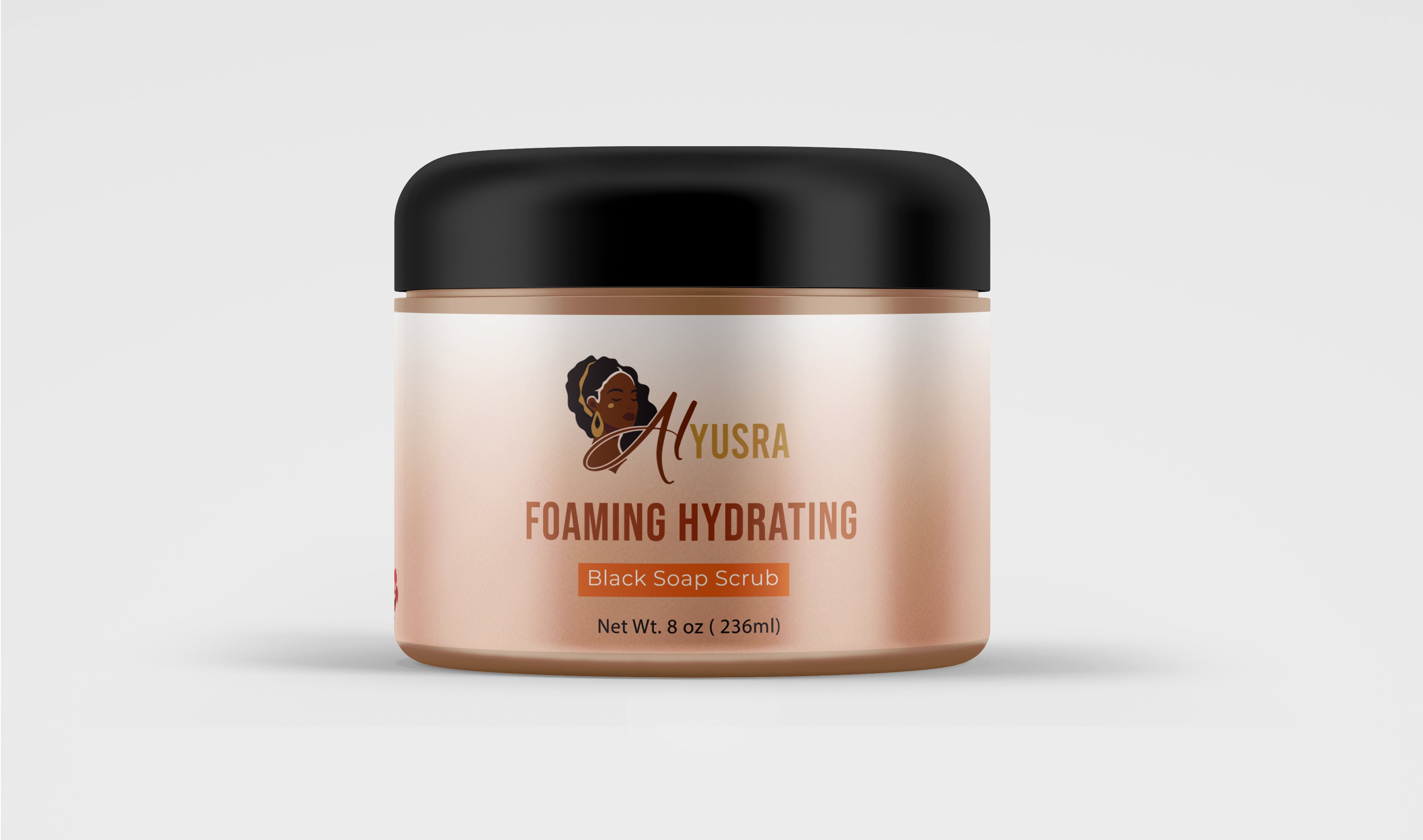 Foaming Hydrating Black Soap Scrub Brightening