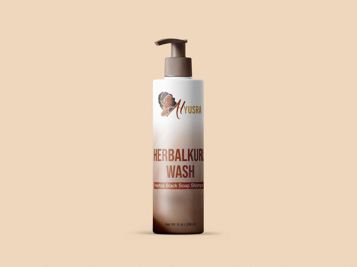 HERBALKURL WASH  Black Soap Shampoo