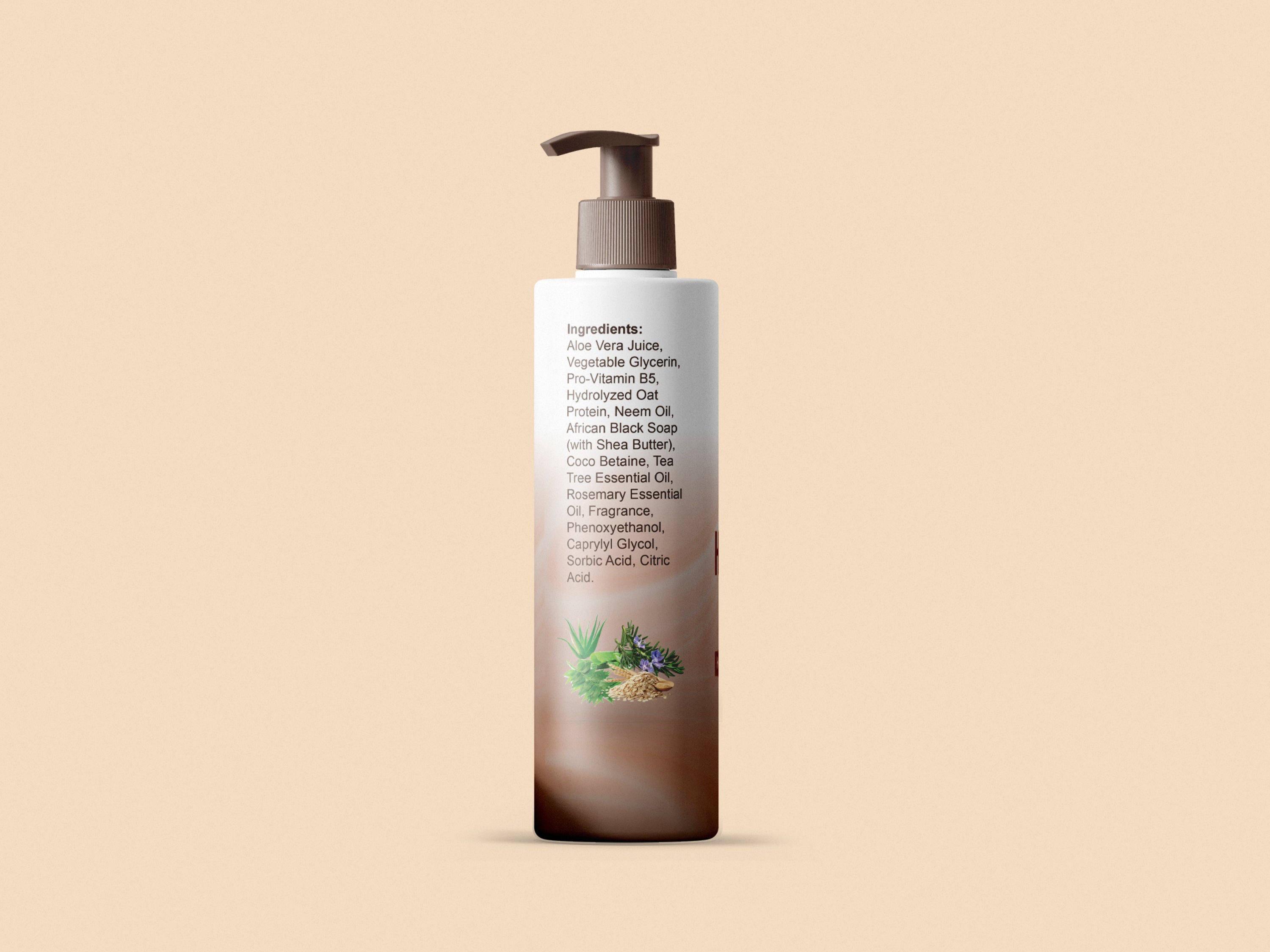 HERBALKURL WASH  Black Soap Shampoo
